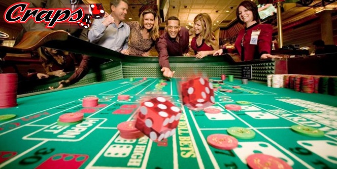 table de craps dans un casino